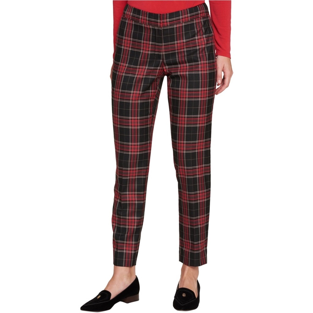Tommy Hilfiger Red plaid pants